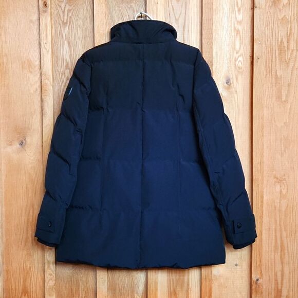 Vince Camuto Designer Puffer Insulated Mock Neck Mid Thigh Coat, Large, Black - Picture 2 of 11